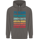 79th Birthday 79 Year Old Mens 80% Cotton Hoodie Charcoal