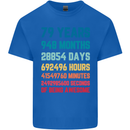 79th Birthday 79 Year Old Mens Cotton T-Shirt Tee Top Royal Blue