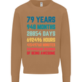 79th Birthday 79 Year Old Mens Sweatshirt Jumper Caramel Latte