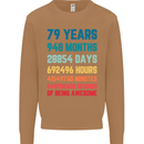 79th Birthday 79 Year Old Mens Sweatshirt Jumper Caramel Latte