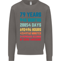 79th Birthday 79 Year Old Mens Sweatshirt Jumper Charcoal