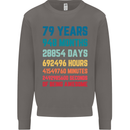 79th Birthday 79 Year Old Mens Sweatshirt Jumper Charcoal