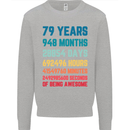 79th Birthday 79 Year Old Mens Sweatshirt Jumper Sports Grey