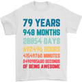 79th Birthday 79 Year Old Mens T-Shirt 100% Cotton White