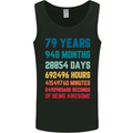 79th Birthday 79 Year Old Mens Vest Tank Top Black