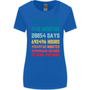 79th Birthday 79 Year Old Womens Wider Cut T-Shirt Royal Blue