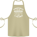 7 Year Wedding Anniversary 7th Funny Wife Cotton Apron 100% Organic Khaki