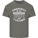 7 Year Wedding Anniversary 7th Funny Wife Mens Cotton T-Shirt Tee Top Charcoal
