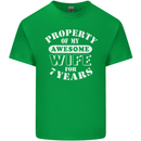 7 Year Wedding Anniversary 7th Funny Wife Mens Cotton T-Shirt Tee Top Irish Green