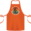 7 Year Wedding Anniversary 7th Marriage Cotton Apron 100% Organic Orange