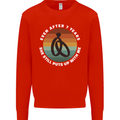 7 Year Wedding Anniversary 7th Marriage Mens Sweatshirt Jumper Bright Red