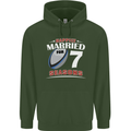 7 Year Wedding Anniversary 7th Rugby Mens 80% Cotton Hoodie Forest Green