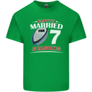 7 Year Wedding Anniversary 7th Rugby Mens Cotton T-Shirt Tee Top Irish Green
