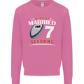 7 Year Wedding Anniversary 7th Rugby Mens Sweatshirt Jumper Azalea