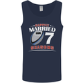 7 Year Wedding Anniversary 7th Rugby Mens Vest Tank Top Navy Blue