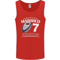 7 Year Wedding Anniversary 7th Rugby Mens Vest Tank Top Red