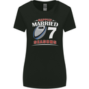 7 Year Wedding Anniversary 7th Rugby Womens Wider Cut T-Shirt Black
