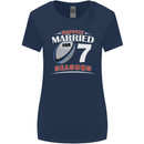 7 Year Wedding Anniversary 7th Rugby Womens Wider Cut T-Shirt Navy Blue
