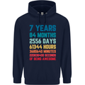 7th Birthday 7 Year Old Childrens Kids Hoodie Navy Blue