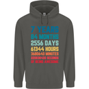 7th Birthday 7 Year Old Childrens Kids Hoodie Storm Grey