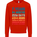 7th Birthday 7 Year Old Kids Sweatshirt Jumper Bright Red