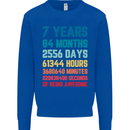 7th Birthday 7 Year Old Kids Sweatshirt Jumper Royal Blue