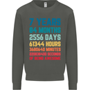 7th Birthday 7 Year Old Kids Sweatshirt Jumper Storm Grey