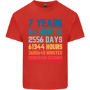 7th Birthday 7 Year Old Kids T-Shirt Childrens Red