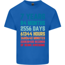 7th Birthday 7 Year Old Kids T-Shirt Childrens Royal Blue