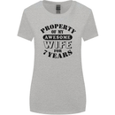 7th Wedding Anniversary 7 Year Funny Wife Womens Wider Cut T-Shirt Sports Grey