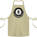 8-Ball Skull Pool Player 9-Ball Cotton Apron 100% Organic Khaki