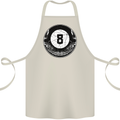 8-Ball Skull Pool Player 9-Ball Cotton Apron 100% Organic Natural