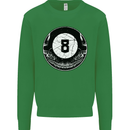 8-Ball Skull Pool Player 9-Ball Kids Sweatshirt Jumper Irish Green