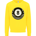 8-Ball Skull Pool Player 9-Ball Kids Sweatshirt Jumper Yellow