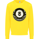 8-Ball Skull Pool Player 9-Ball Kids Sweatshirt Jumper Yellow