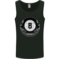 8-Ball Skull Pool Player 9-Ball Mens Vest Tank Top Black