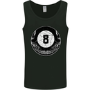 8-Ball Skull Pool Player 9-Ball Mens Vest Tank Top Black