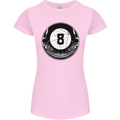 8-Ball Skull Pool Player 9-Ball Womens Petite Cut T-Shirt Light Pink