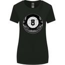8-Ball Skull Pool Player 9-Ball Womens Wider Cut T-Shirt Black