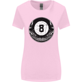 8-Ball Skull Pool Player 9-Ball Womens Wider Cut T-Shirt Light Pink