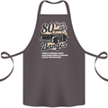 80 Year Old Banger Birthday 80th Year Old Cotton Apron 100% Organic Dark Grey
