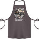 80 Year Old Banger Birthday 80th Year Old Cotton Apron 100% Organic Dark Grey