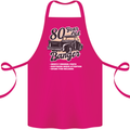 80 Year Old Banger Birthday 80th Year Old Cotton Apron 100% Organic Pink