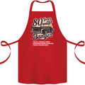 80 Year Old Banger Birthday 80th Year Old Cotton Apron 100% Organic Red