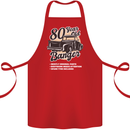 80 Year Old Banger Birthday 80th Year Old Cotton Apron 100% Organic Red