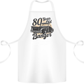 80 Year Old Banger Birthday 80th Year Old Cotton Apron 100% Organic White