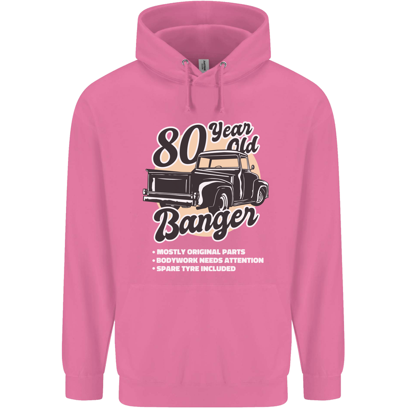 80 Year Old Banger Birthday 80th Year Old Mens 80% Cotton Hoodie Azelea