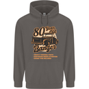 80 Year Old Banger Birthday 80th Year Old Mens 80% Cotton Hoodie Charcoal