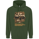 80 Year Old Banger Birthday 80th Year Old Mens 80% Cotton Hoodie Forest Green