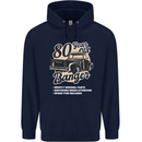 80 Year Old Banger Birthday 80th Year Old Mens 80% Cotton Hoodie Navy Blue